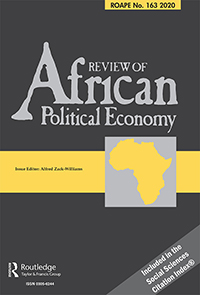 Cover image for Review of African Political Economy, Volume 47, Issue 163, 2020