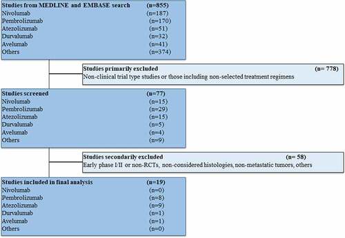 Figure 1. Flow diagram for identification and selection of studies