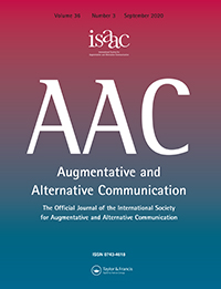 Cover image for Augmentative and Alternative Communication, Volume 36, Issue 3, 2020