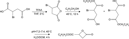 Scheme S1 The synthetic routes of β-MLABz.Abbreviations: DCM, dichloromethane; THF, tetrahydrofuran.