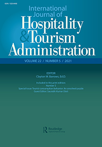 Cover image for International Journal of Hospitality & Tourism Administration, Volume 22, Issue 5, 2021