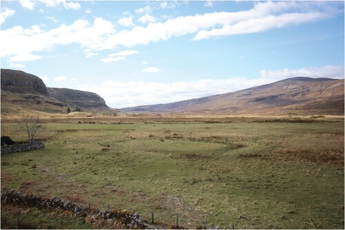 Figure 3. Photograph of the enclosure showing landscape location, looking south.