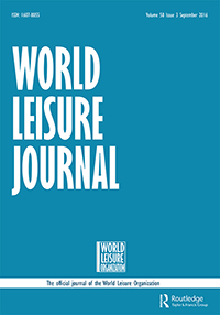 Cover image for World Leisure Journal, Volume 58, Issue 3, 2016