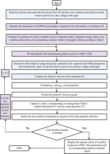 Figure 1. Flow chart of the proposed method (AGPSO).