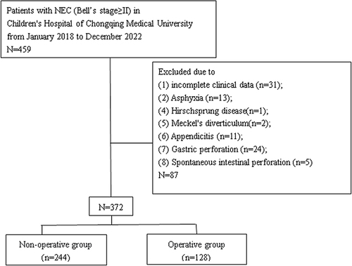 Figure 1 Population flowchart for the research project.