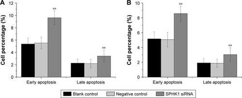 Figure 4 Effect of SPHK1 knockdown by siRNA on the apoptosis of SH-SY5Y and SK-N-SH cells.