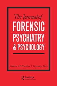 Cover image for The Journal of Forensic Psychiatry & Psychology, Volume 27, Issue 1, 2016