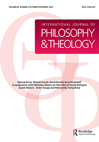 Cover image for International Journal of Philosophy and Theology, Volume 2, Issue 1, 1939