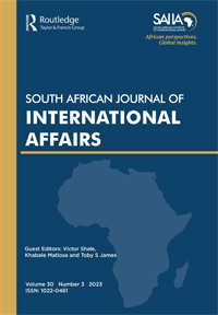 Cover image for South African Journal of International Affairs, Volume 30, Issue 3, 2023