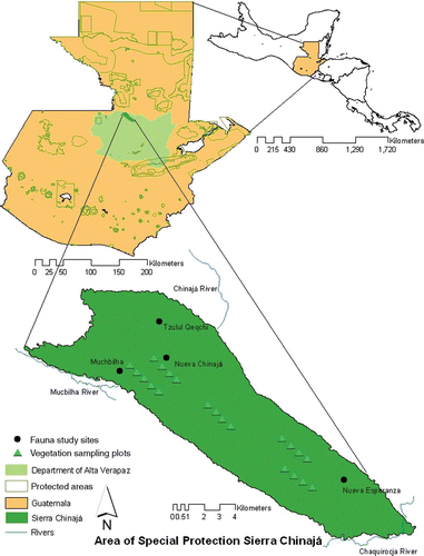 Figure 1. Location of Sierra Chinajá.