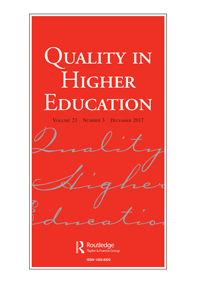 Cover image for Quality in Higher Education, Volume 23, Issue 3, 2017