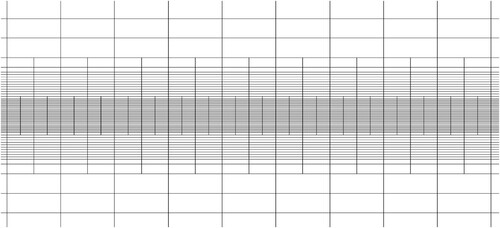 Figure 6. Mesh division of free liquid surface.