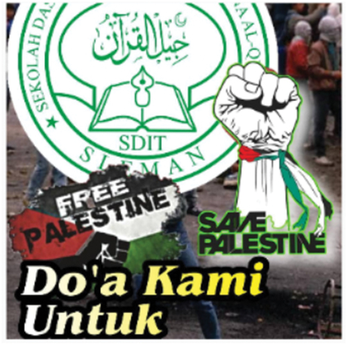 Picture 4. One of SDIT Taruna Al-Qur’an’s posts about Palestine