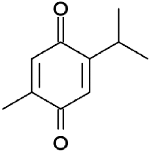 Figure 1.  Structure of thymoquinone (TQ).