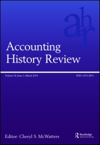 Cover image for Accounting History Review, Volume 19, Issue 2, 2009