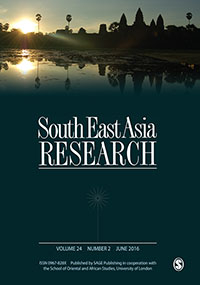 Cover image for South East Asia Research, Volume 24, Issue 2, 2016