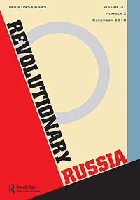 Cover image for Revolutionary Russia, Volume 31, Issue 2, 2018