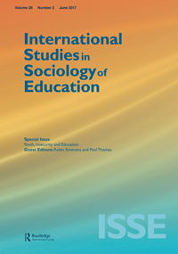 Cover image for International Studies in Sociology of Education, Volume 26, Issue 2, 2017