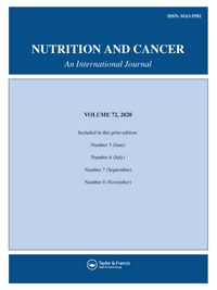 Cover image for Nutrition and Cancer, Volume 72, Issue 6, 2020
