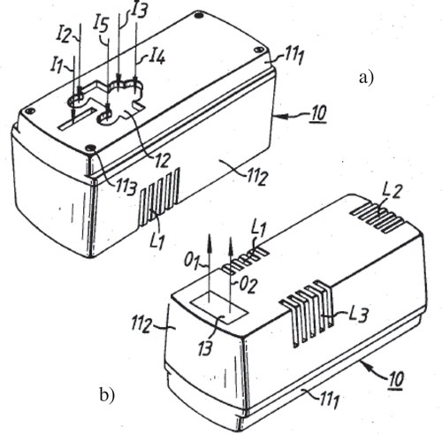 Figure 9. The universal adaptor of patent no. US 4543624.