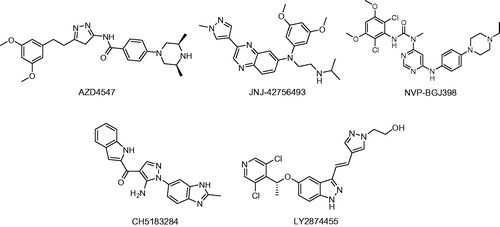 Figure 1. Structure of FGFR inhibitors.