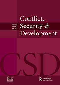 Cover image for Conflict, Security & Development, Volume 22, Issue 3, 2022