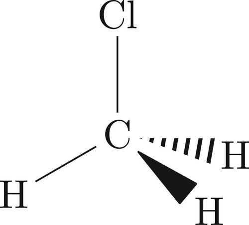 Figure 4. The structure of the CH3Cl molecule.