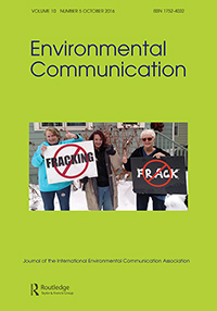 Cover image for Environmental Communication, Volume 10, Issue 5, 2016