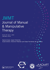 Cover image for Journal of Manual & Manipulative Therapy, Volume 30, Issue 1, 2022