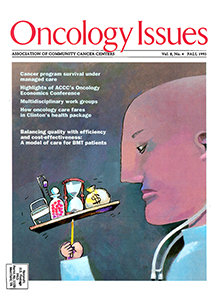 Cover image for Oncology Issues, Volume 8, Issue 4, 1993