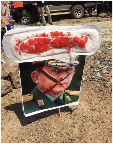Figure 4. General Min Aung Hlaing rejected.Source: Public post at Facebook account, Women’s League of Burma (WLB).