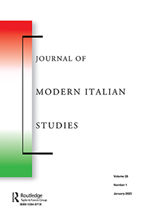 Cover image for Journal of Modern Italian Studies, Volume 28, Issue 1, 2023