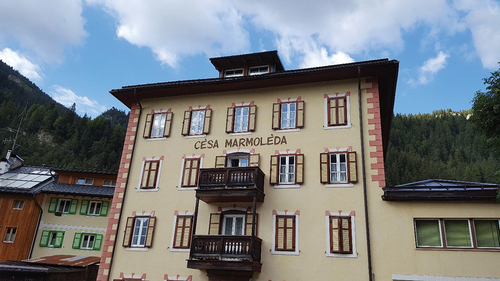 Figure 11. Cesa Marmoleda (Ladin for Marmolada House) (Photo by the author 2018).