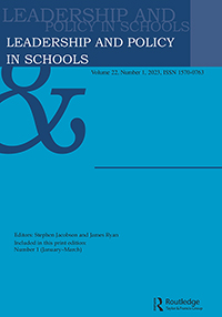 Cover image for Leadership and Policy in Schools, Volume 22, Issue 1, 2023