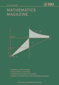 Cover image for Mathematics Magazine, Volume 97, Issue 1, 2024