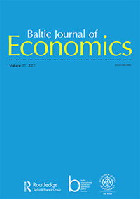 Cover image for Baltic Journal of Economics, Volume 17, Issue 1, 2017