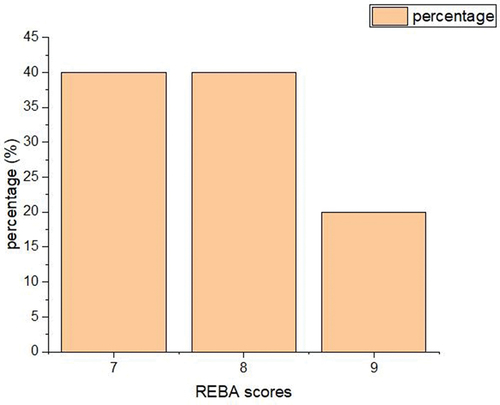 Figure 3. REBA scores: Sewing workers.