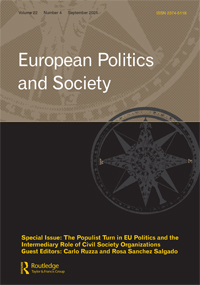Cover image for European Politics and Society, Volume 22, Issue 4, 2021