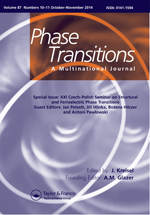 Cover image for Phase Transitions, Volume 87, Issue 10-11, 2014