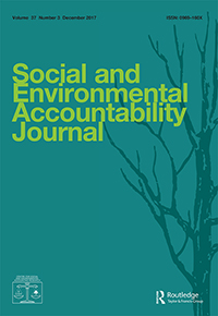 Cover image for Social and Environmental Accountability Journal, Volume 37, Issue 3, 2017