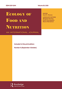 Cover image for Ecology of Food and Nutrition, Volume 59, Issue 5, 2020