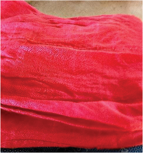 Figure 3. A picture of a red cloth.