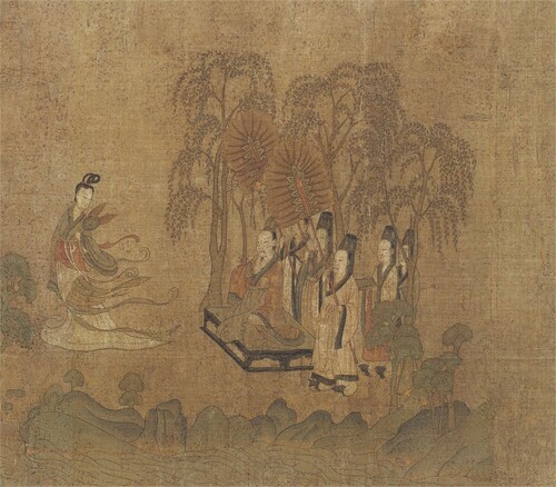 Figure 6. Gu Kaizhi. Nymph of the Luo River. Handscroll (Detail). Ink and colours on silk. Palace Museum, Beijing.