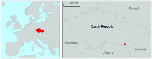 Figure 1. Location of the Pálava Protected Landscape Area within the Czech Republic.