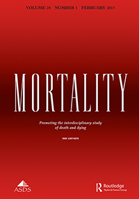 Cover image for Mortality, Volume 20, Issue 1, 2015