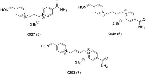 Figure 2. Structure of K027 (5), K048 (6) and K203 (7).
