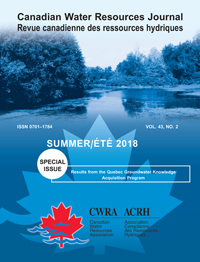 Cover image for Canadian Water Resources Journal / Revue canadienne des ressources hydriques, Volume 43, Issue 2, 2018