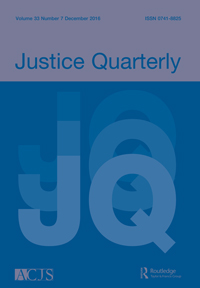 Cover image for Justice Quarterly, Volume 33, Issue 7, 2016