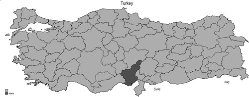 Figure 1. Location of Adana Province in Turkey.
