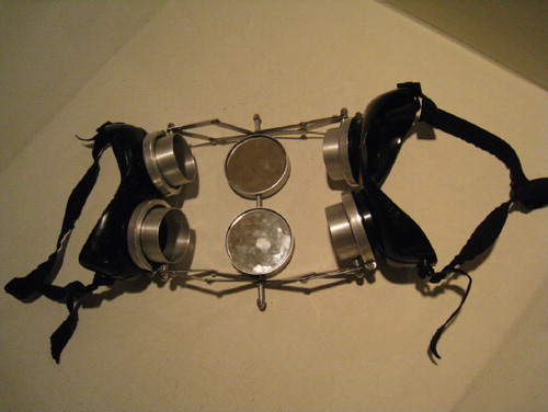 Figure 1. Dialogue: Goggles, 1968, by Lygia Clark, industrial rubber, metal, and glass. Photo by James Haywood Rolling Jr.